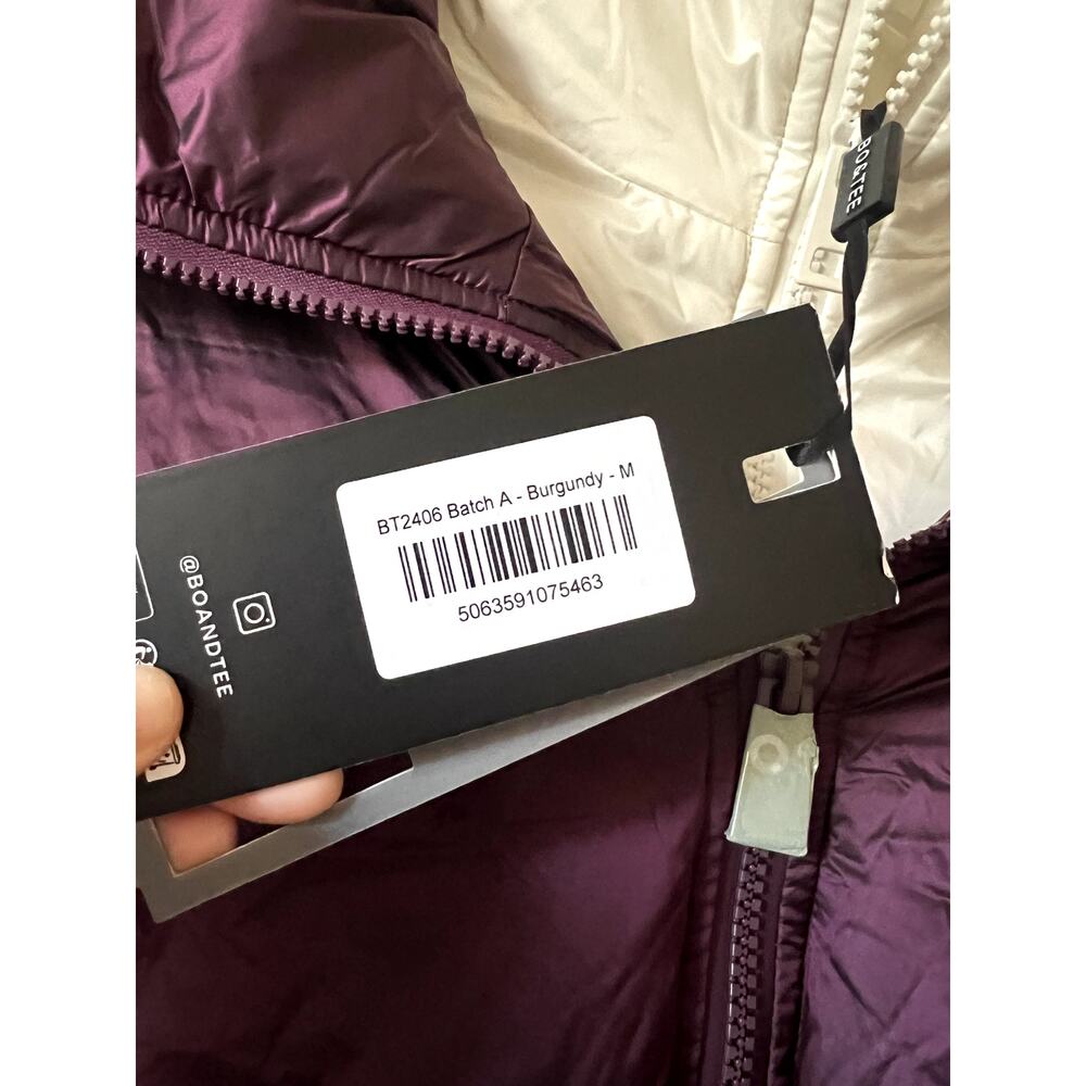 Bo+Tee Oh Polly Waterproof Layered Ski Jacket Puffer Burgundy Size M New - Picture 6 of 8